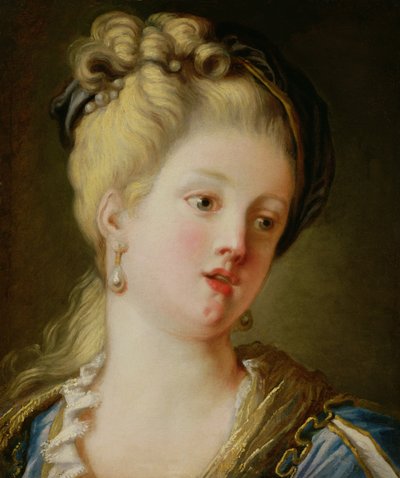 Porträt einer jungen Frau von Jean Honore Fragonard